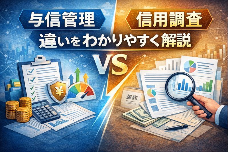 与信管理と信用調査の違いをわかりやすく解説