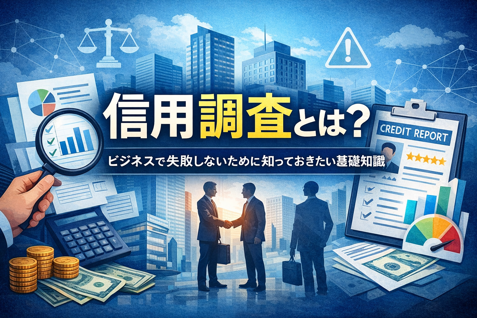 信用調査とは？ビジネスで失敗しないために知っておきたい基礎知識