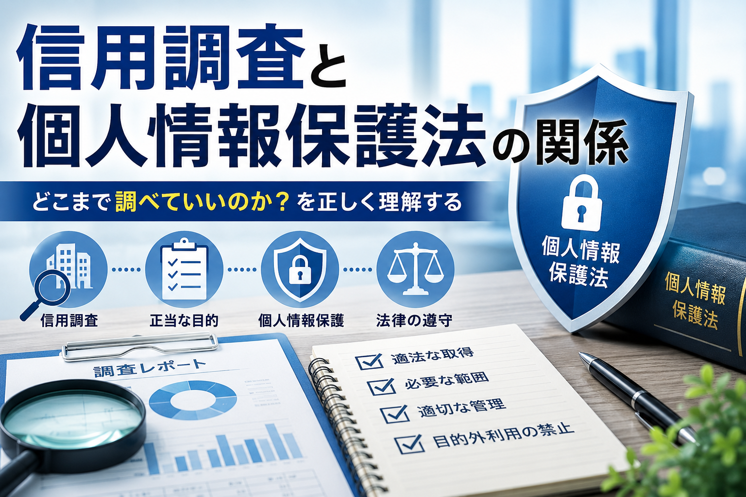 信用調査と個人情報保護法の関係