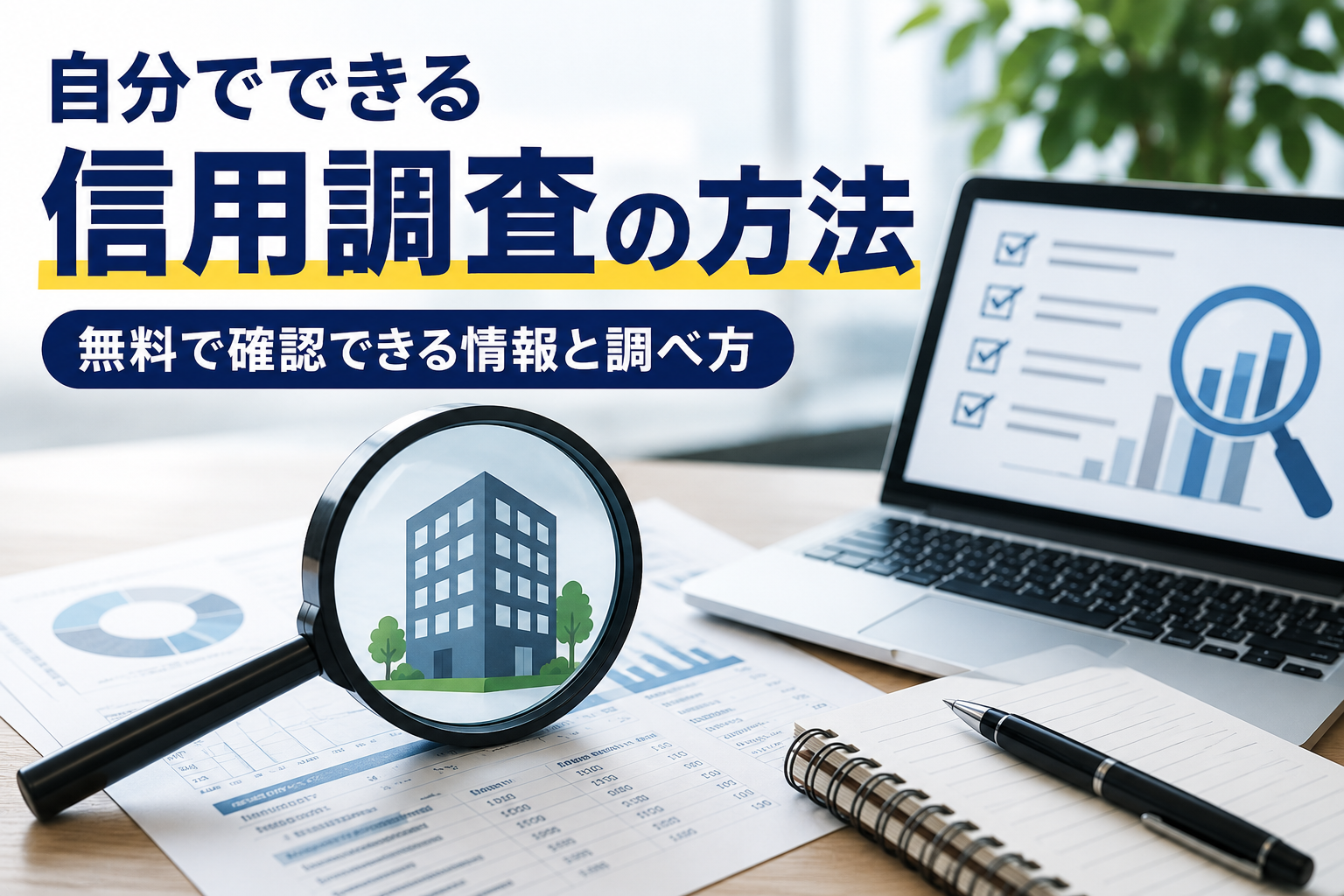 自分でできる信用調査の方法|無料で確認できる情報と調べ方