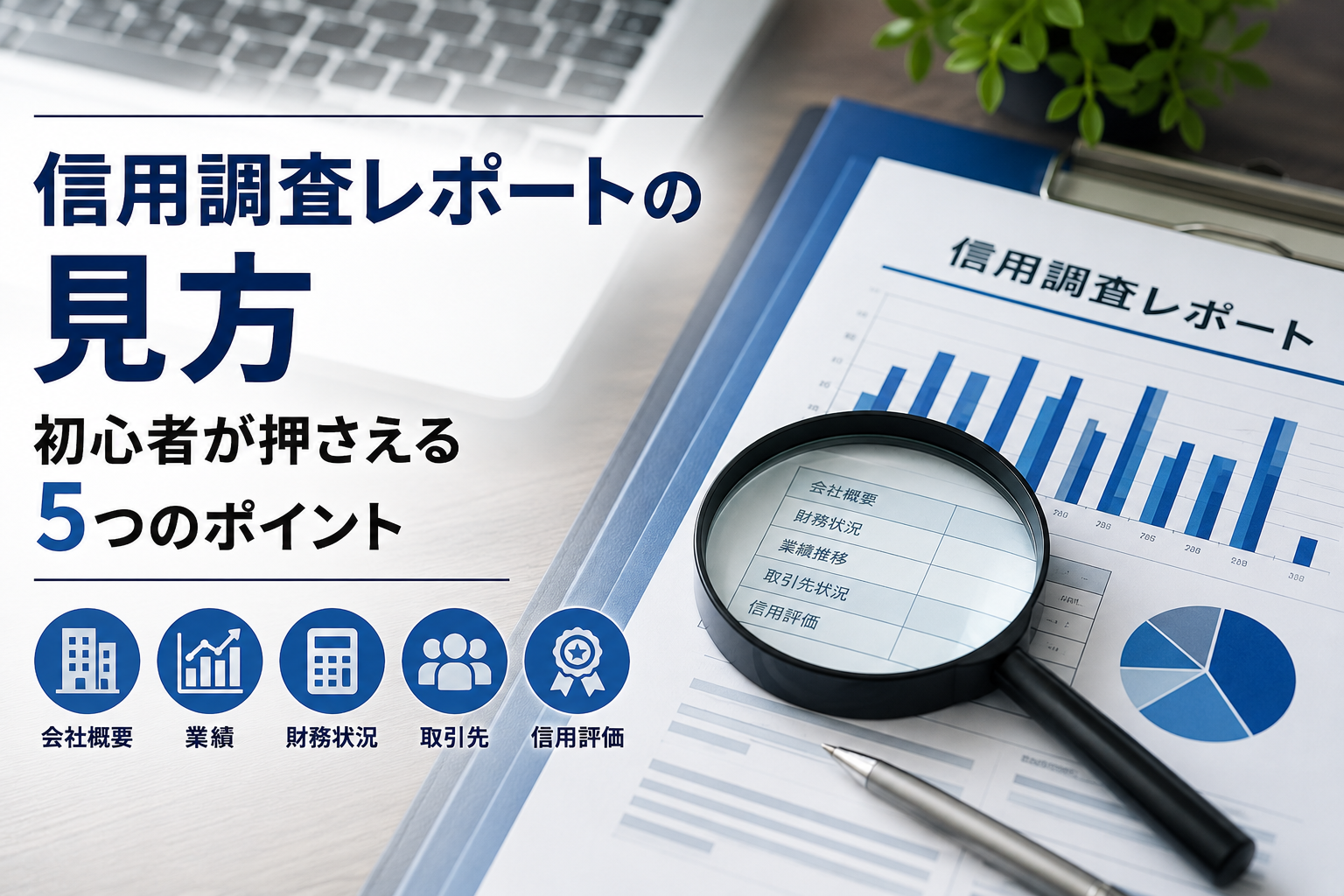 信用調査レポートの見方｜初心者が押さえるべき5つのポイント